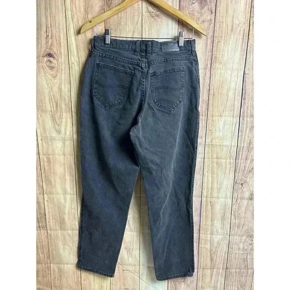 Vintage Lee Jeans Black Wash Women's Size 6 READ DESCRIPTION - Picture 4 of 10